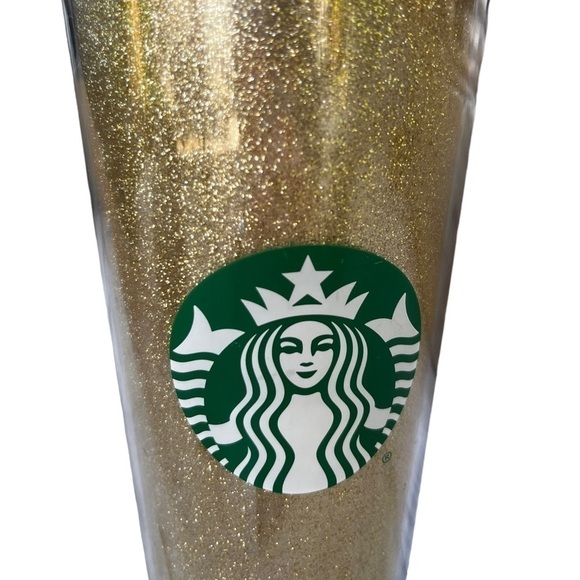Starbucks Gold Glitter 24 oz Cold Cup Tumbler - Picture 4 of 8